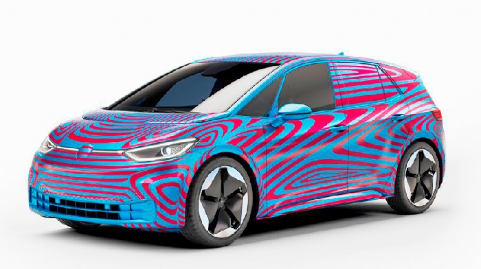 Volkswagen has lifted the veil of secrecy on his debut serial EV ID.3