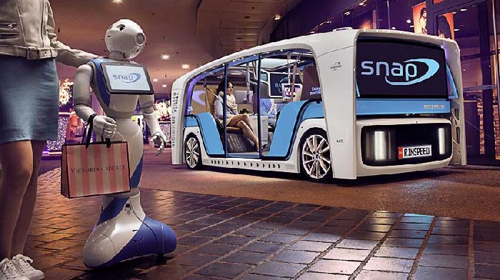 Concept Rinspeed Snap suggested a modular unmanned vehicles