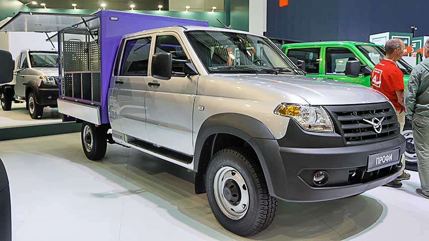 UAZ started to small shops with refrigerated