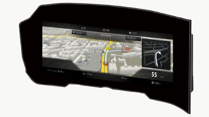 Bosch has introduced a curved display for vehicles