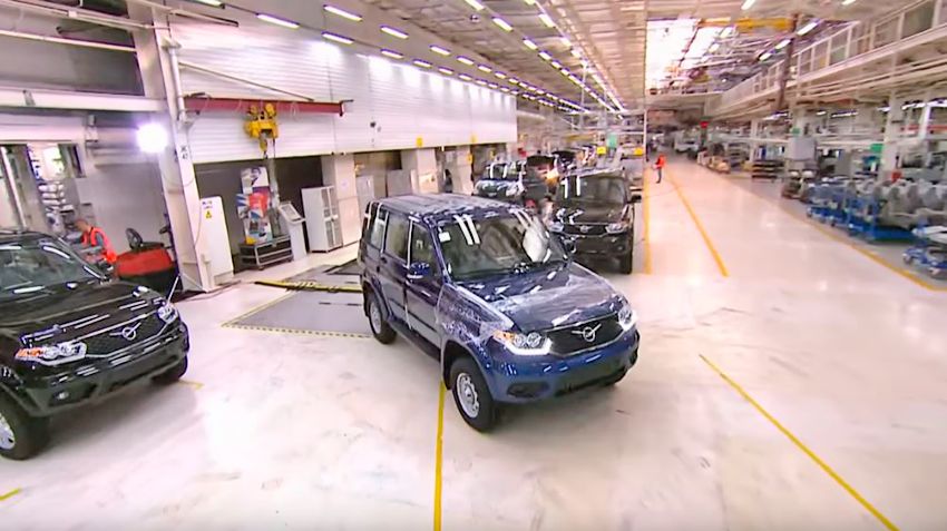 The updated SUV UAZ Patriot of 2019 started online