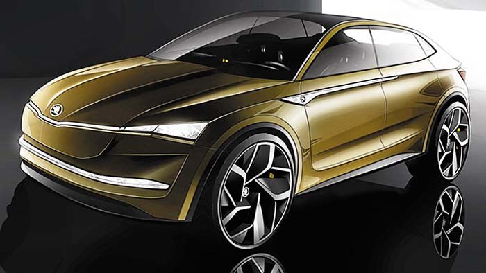 Skoda Vision E appeared in the sketches