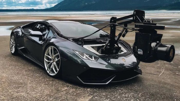Huracam Lamborghini: the fastest car for the filming