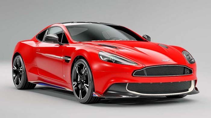 Aston Martin Vanquish S Red Arrows in memory of the BBC