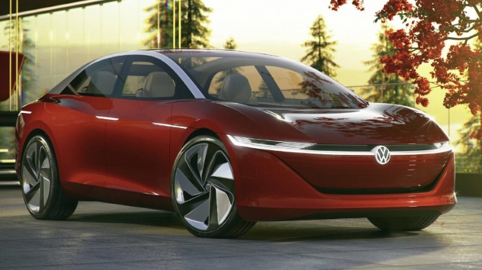 Volkswagen I. D. VIZZION was a luxurious sedan without a steering wheel and pedals