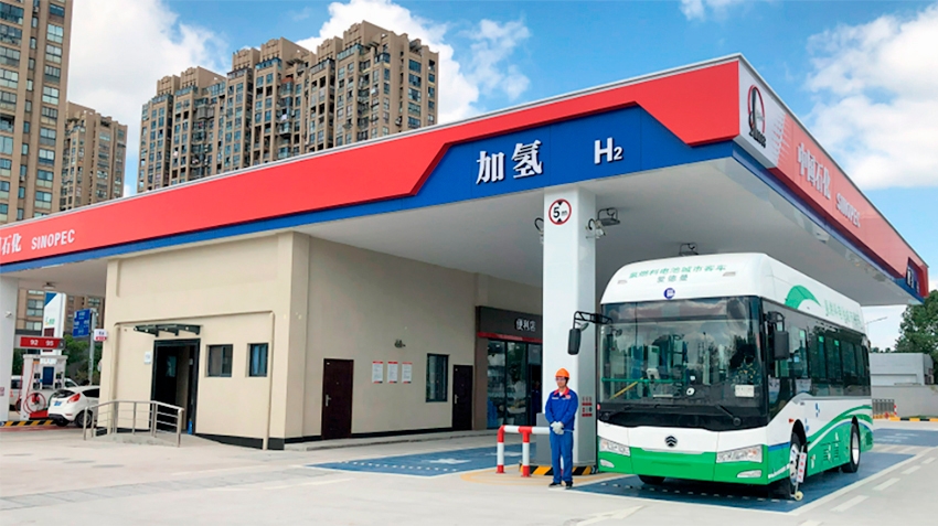 In China opened the first hydrogen filling station for buses