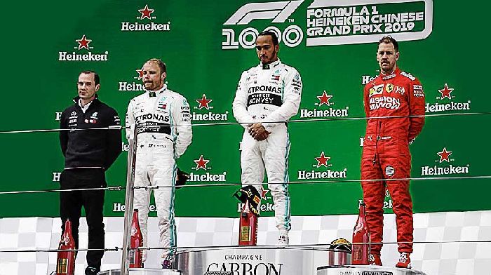 1000-th Grand Prix, "Formula 1" won Hamilton