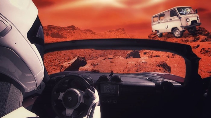 UAZ mocked Tesla flight to Mars