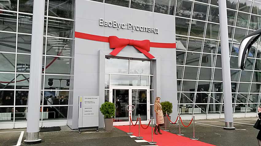 EvoBus Russland the housewarming