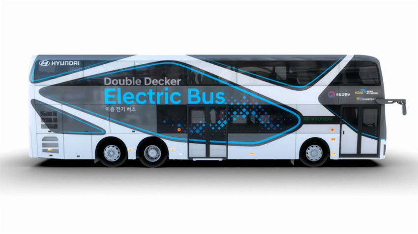 Hyundai introduced the first electric double Decker