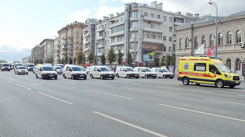Moscow ambulance arrives at the call faster than anyone in the world!