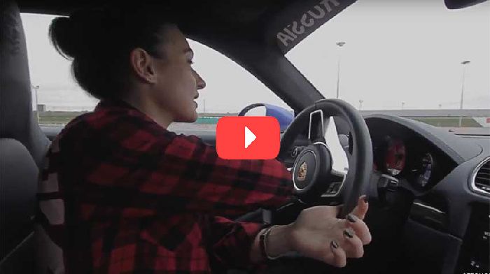 The announcement of test drive Porsche