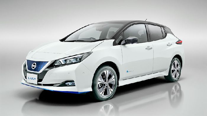 Electric car Nissan LEAF e+ has grown over a