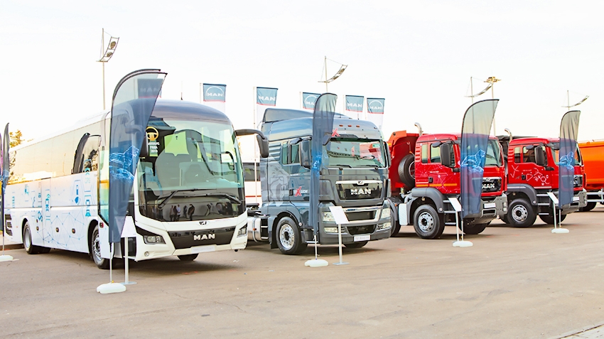 Representative exposition at the Comtrans MAN 2019