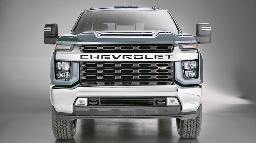 Chevrolet gave the new full-size pickups Silverado HD face