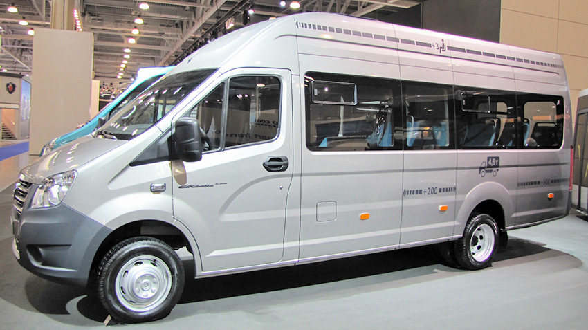 Passengers traveling to the most capacious "GAZelle NEXT"