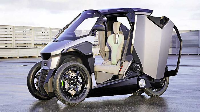 Three-wheeled hybrid EU-LIVE introduced the future of European transport