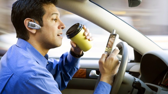 Fine for talking while driving become twice as less