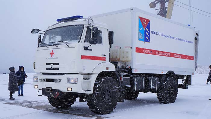 "Ambulance" on the basis of KAMAZ-43502