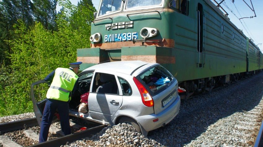 In Russia, a marked increase in accidents on railway crossings