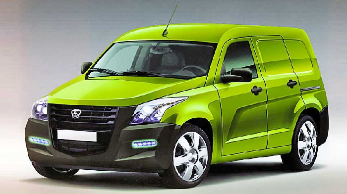 Published a sketch of the van "Volga"