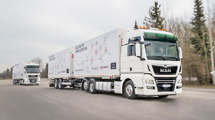 On Federal highways will go to the caravans of trucks without drivers