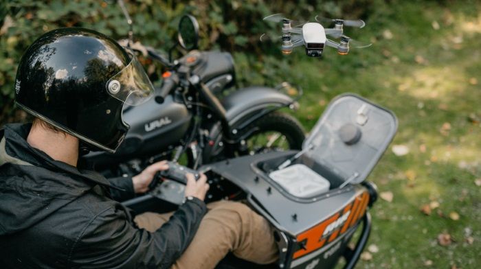 Innovation, from not waiting for: the motorcycle "Ural" received the version with the drone