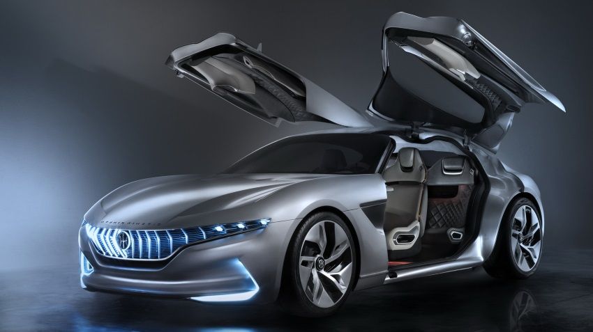 HK GT Pininfarina coupe received a four electric motor and a microturbine