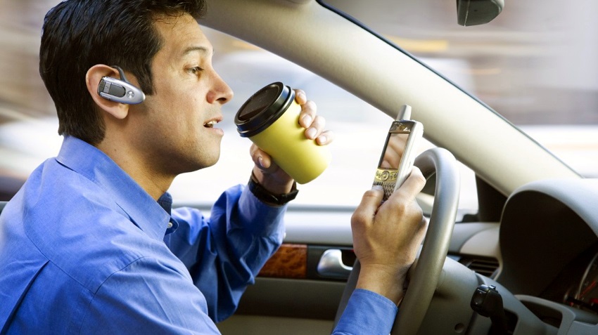 Fine for talking while driving become twice as less
