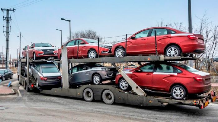Automotive exports from Russia showed a sudden increase by a third