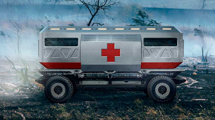 Hydrogen truck SURUS from GM presented the future of military equipment