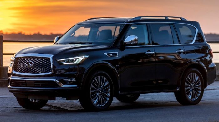 The updated Infiniti QX80 once again became the affordable car segment