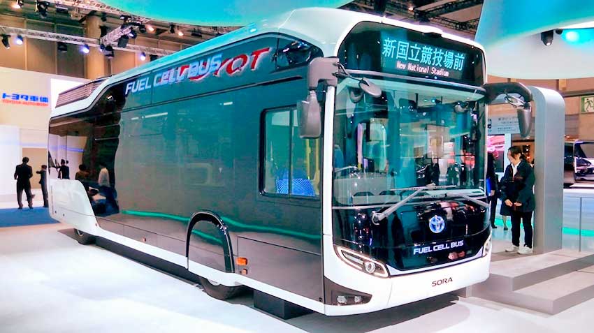 Toyota released the hydrogen midibus Sora