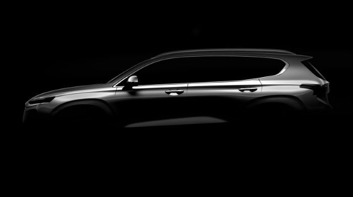 Published the first teaser of the Hyundai Santa Fe