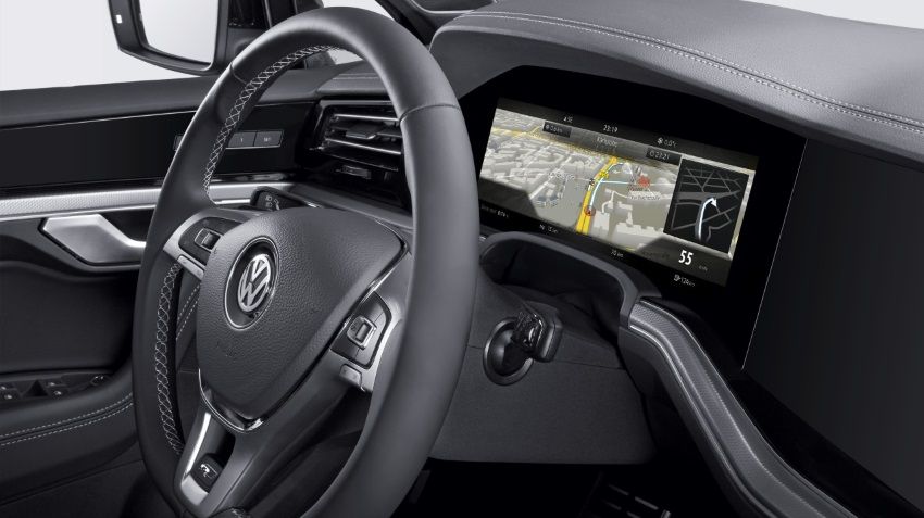 Bosch has introduced a curved display for vehicles