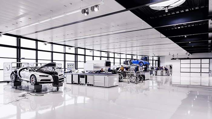 Started production hypercar Bugatti Chiron