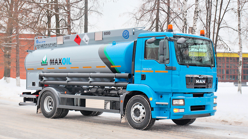 BETSEMA has released a new tanker-tanker for medium-duty chassis MAN TGM