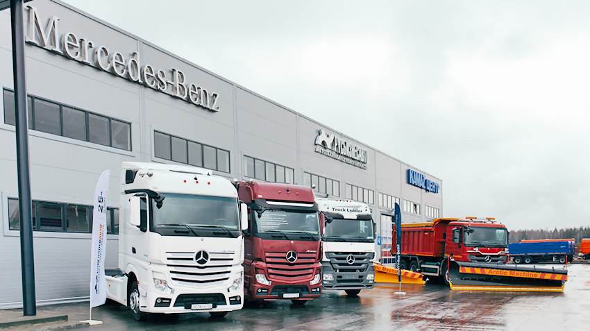 Mercedes-Benz trucks is now possible to provide quality service on the highway M4 "don" near Voronezh