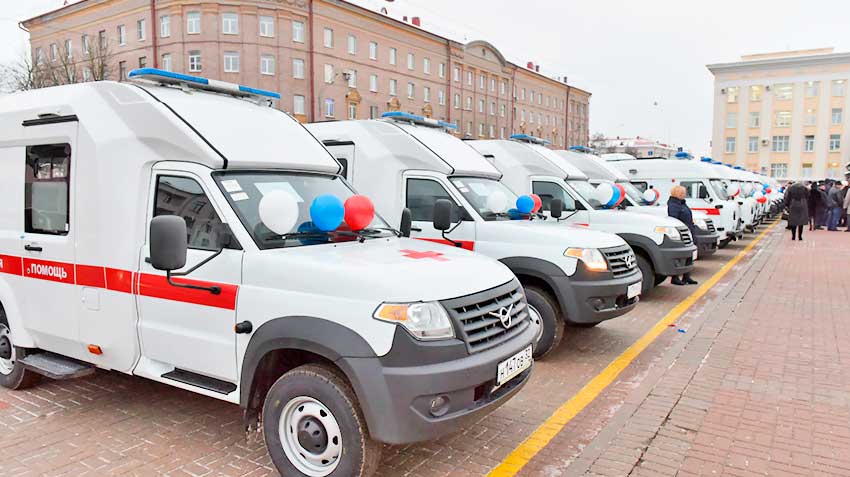 New ambulance UAZ Pros "Motorhomes" appeared in Brjansk