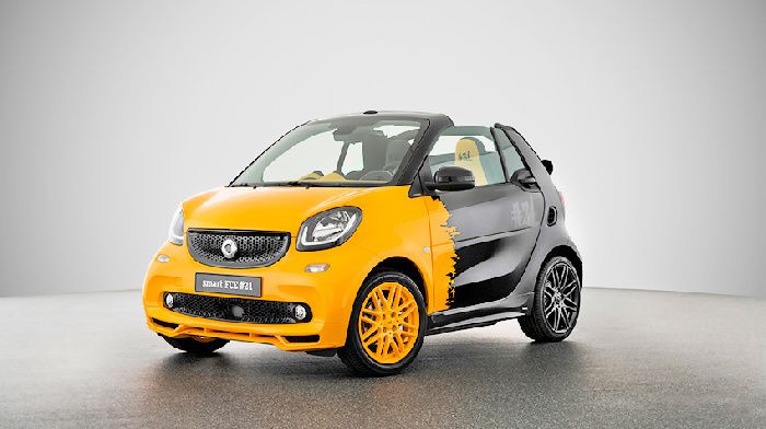Smart says goodbye to the internal combustion engine, exclusive yellow-black series