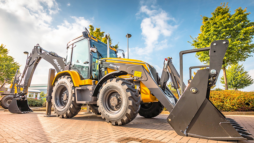 Backhoe loader Mecalac came to Russia