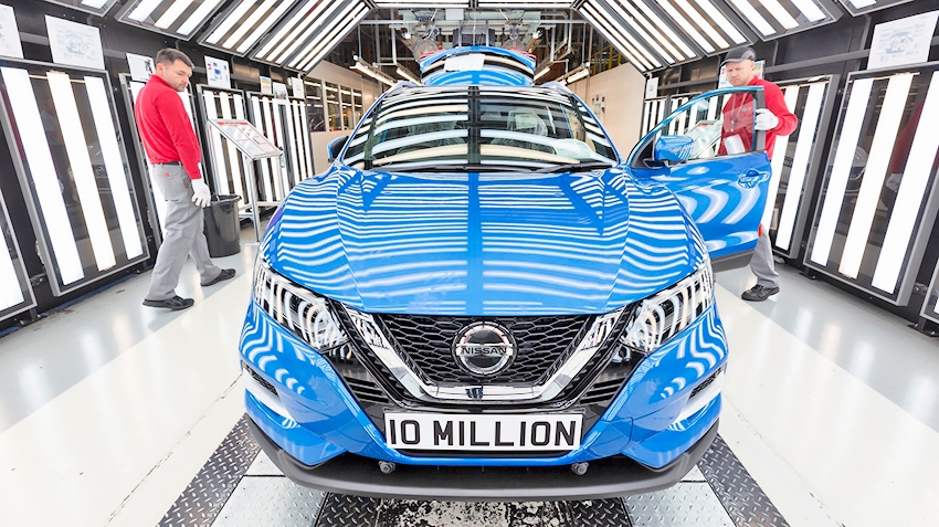 Nissan produced its 10 millionth vehicle in English Sunderland
