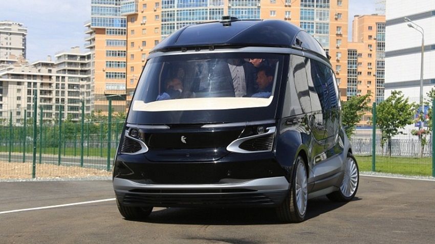 KAMAZ showed a driverless electric bus
