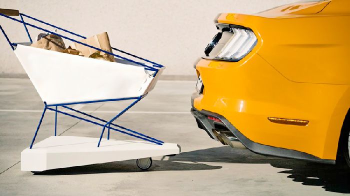 Ford made a truck for supermarkets, self-braking