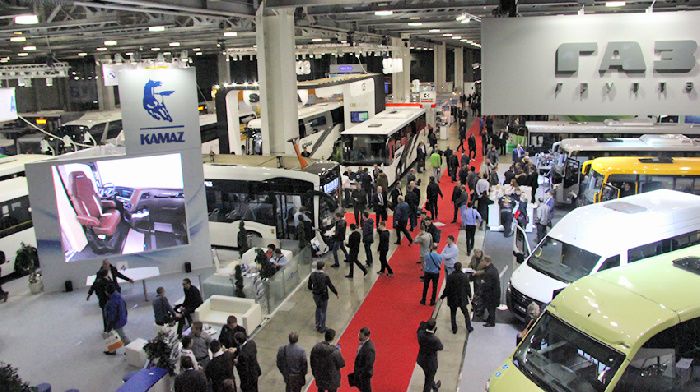 The exhibition bus at the Crocus Expo will show the buses and shuttles are unmanned