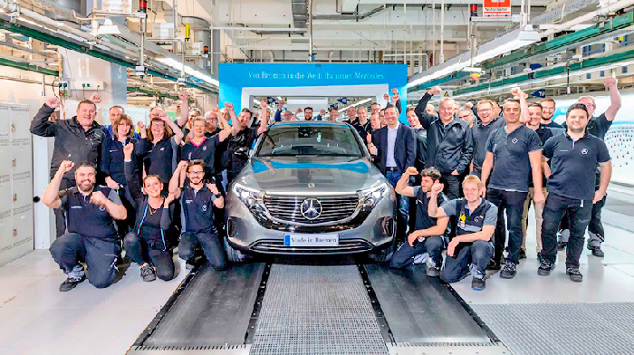 Mercedes EQC began to roll off the production line