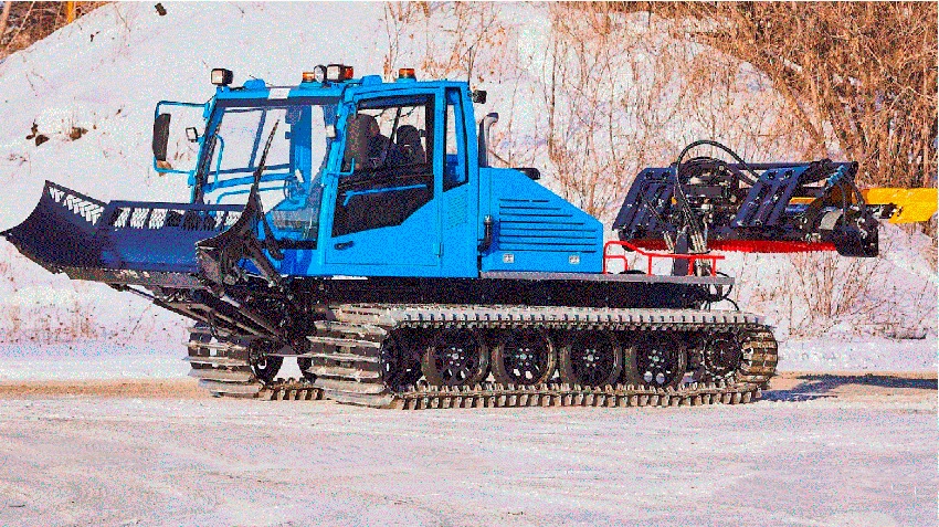 The company "RM-Terex" started to test the first domestic snowmobile