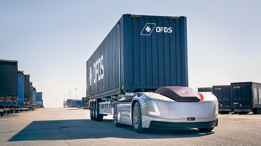 Volvo Vera went to work in the port robotrack