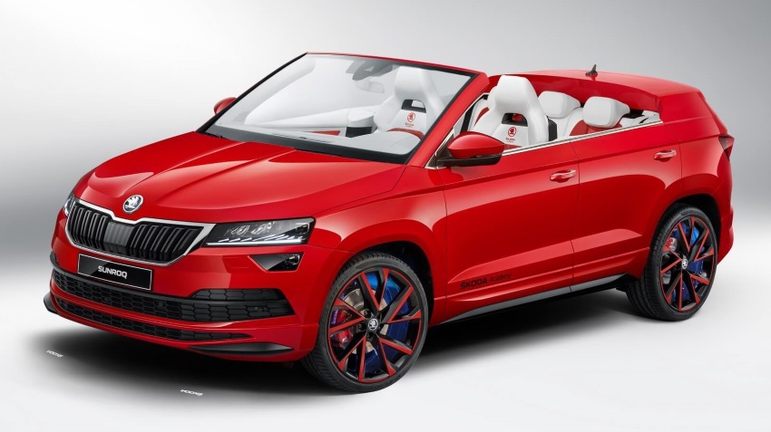 Skoda представила открытый кроссовер Sunroq