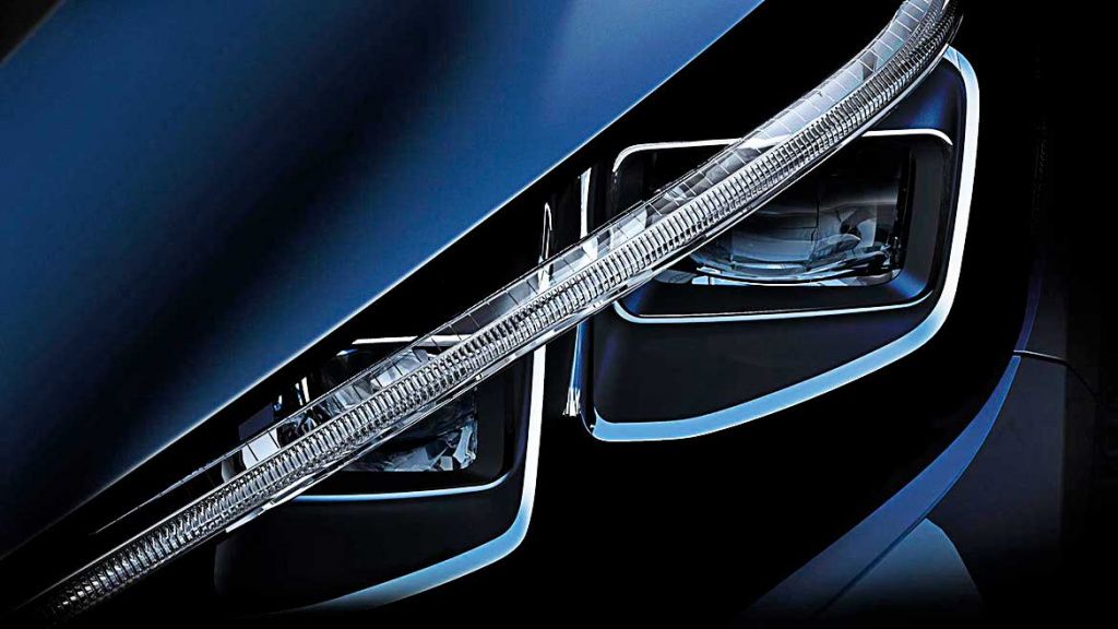 The first teaser of Nissan Leaf model year 2018